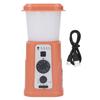 Camping Lamp Hand Cranked Solar Power Indicator LED IPX3 Waterproof Rechargeable Camping Light for