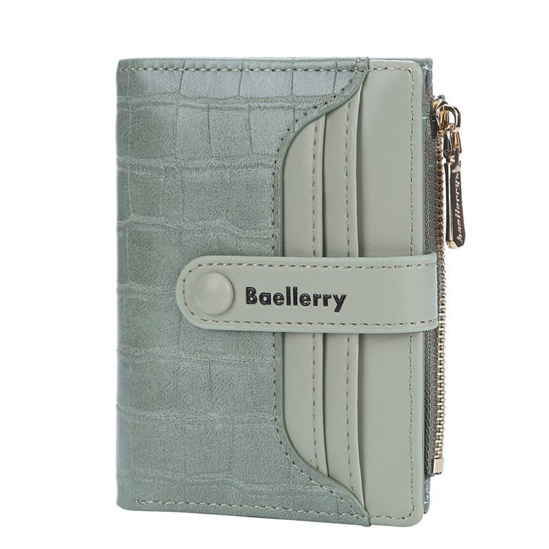 Baellerry Hasp Bifold Wallets Women Fashion Card Holder PU Leather Casual Design Coin Purse Wallet