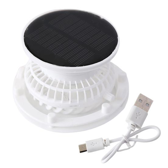 Fishing Hat Fan with Solar Panel Strong Airflow Low Noise Lightweight Adjustable Rechargeable Air Cooling Fan