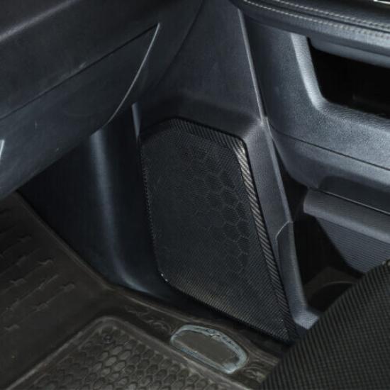 4x Door Speaker Trim Cover Decor Frame For Dodge Ram 1500 2010-2017 Carbon Fiber
