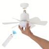 1 PC Socket Fan Ceiling Fan With Light And Remote, E27 Noiseless Ceiling Fans with Dimmable LED Lights, Ceiling Fan For Bedroom, Kitchen, Living Room