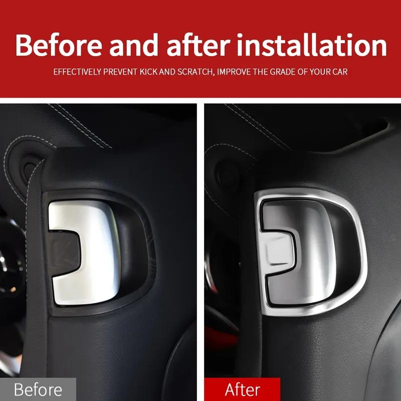For Mercedes w205 amg coupé amg c205 2 puertas c260 c300 c200 modified seat handle buckle decorative trim strip