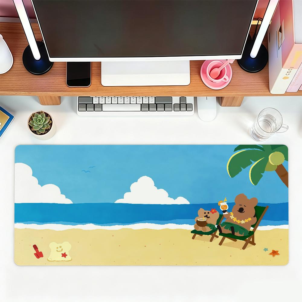 Cartoon Quokka Brand D-dinotaeng-S Mouse Pad For Office Gaming And Keyboards Non-Slip Large Waterproof