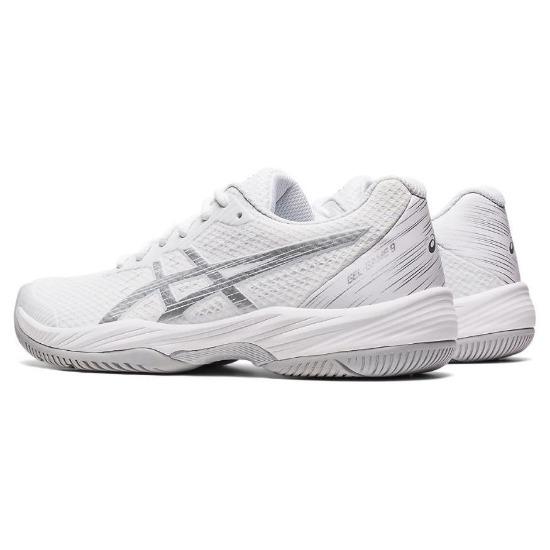 Asics Белые женские кроссовки Gel Game 9 из чистого серебра 1042A211-100