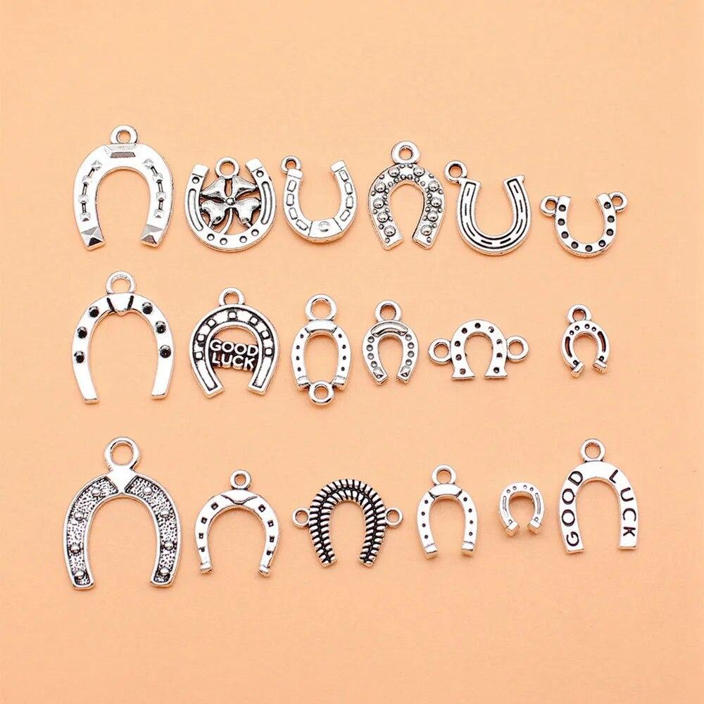 Набор смешанных подвесок в виде лошади и единорога, украшения, ремесла, подвески для изготовления ювелирных изделий