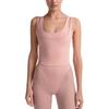 X Skims Матовый спортивный топ-майка с влагоотводящей технологией Dri-FIT, однотонный, с круглым вырезом, женские топы TPTNK10540W-HIM
