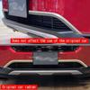 For HONDA WR-V WRV 2024 2025 ABS Black Front Bumper Lower Middle Net Mesh Grille Grill Around Cover Trim Exterior Car styling Cu