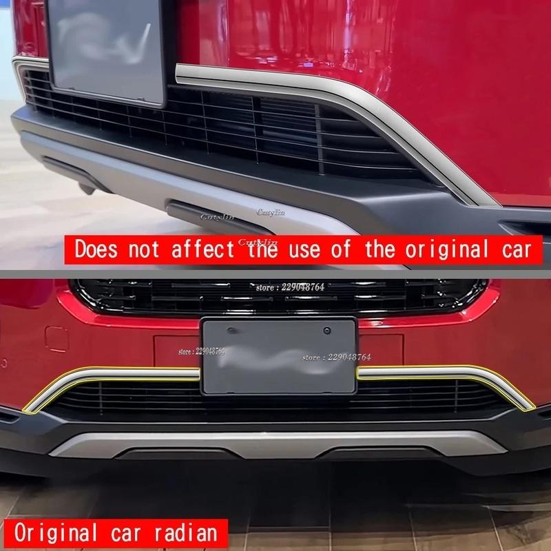 For HONDA WR-V WRV 2024 2025 ABS Black Front Bumper Lower Middle Net Mesh Grille Grill Around Cover Trim Exterior Car styling Cu