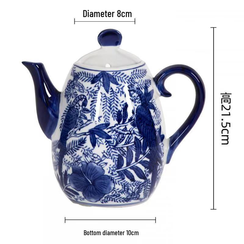 Сине-белая фарфоровая китайская дзен-ваза для стены - керамическое подвесное украшение для декора офиса или дома