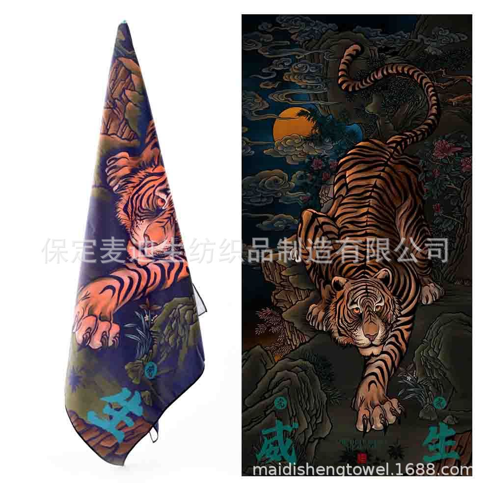 Full-page printing sand-free beach towels, soft water-absorbing quick-drying mesh bag packaging, cheerleading bath towels