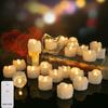 Flameless Votive Candles 24/48 Pack LED Electronic Candle with Remote Control Battery Operated Flickering Flame for Table Decor