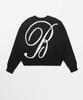 BADBLOOD Classic Big Logo Crewneck Sweater - Black
