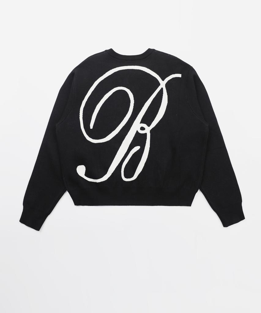 BADBLOOD Classic Big Logo Crewneck Sweater - Black