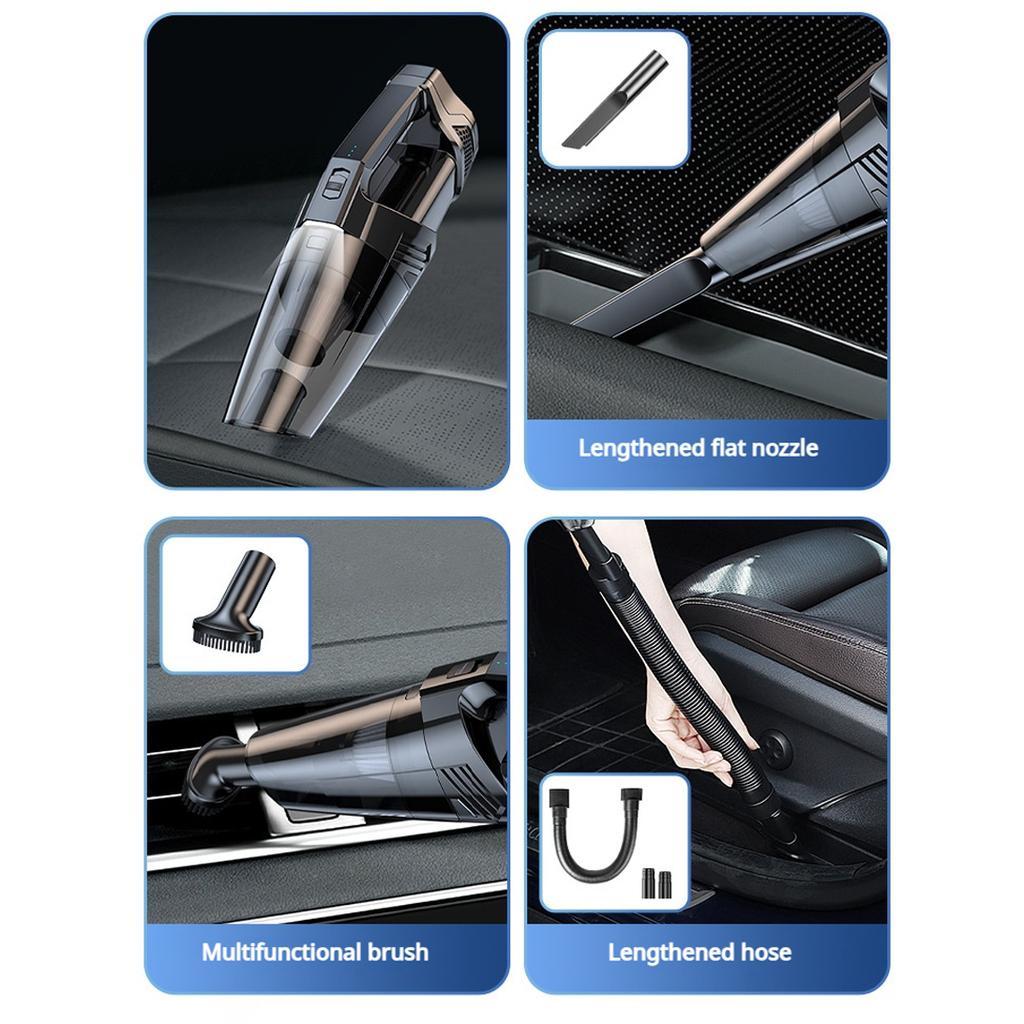 8000Pa Car Vacuum Cleaner Portable Wet And Dry Dual-use Wireless Vacuum Cleaner High Suction Powerful Hand Vacuum Cleaner Car