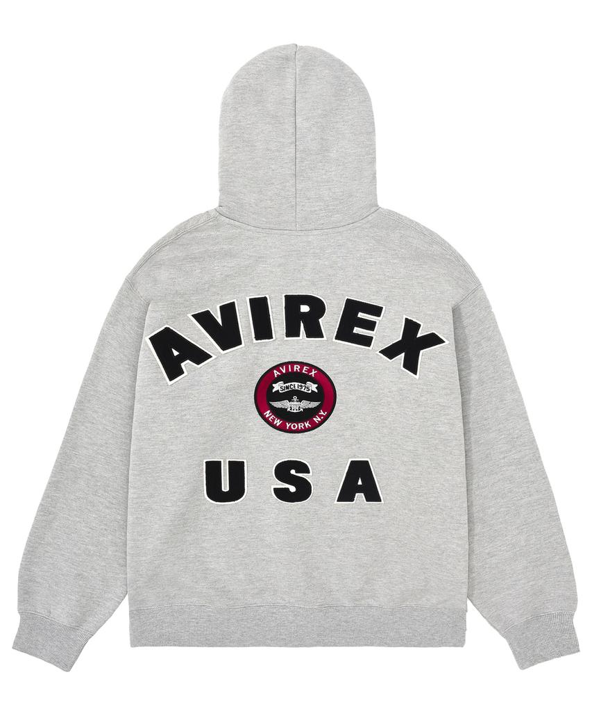 Свитшот с логотипом Avirex Varsity / Серый 7833931009