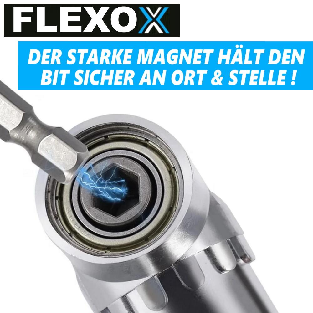 Держатель бит FLEXOX с гибким поворотным шарниром и магнитной отверткой