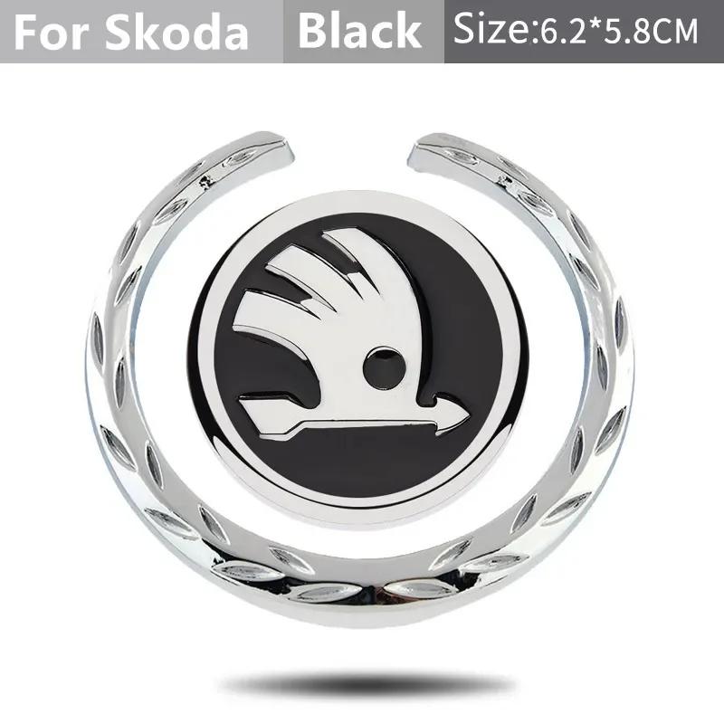 For Skoda Logo 2 Kodiaq Yeti Karoq Superb A7 Tour RS IP33 Octavia Fabia 1 Rapid Car Window Side Sticker Auto Body Emblem Decoration