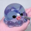 Yousheng 1/5Pcs Stress Relief Octopus Toy Slow Rising Bubble Popping Octopus Squeeze Toy Soft TPR Transparent Octopus Fidget Sensory Toy