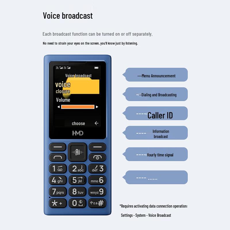 Кнопочный телефон HMD 101 4G (Китайская версия)