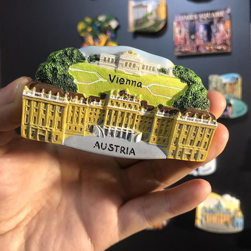 3D Городские Магниты-Сувениры для Путешествий: Европейский и Глобальный Регионы