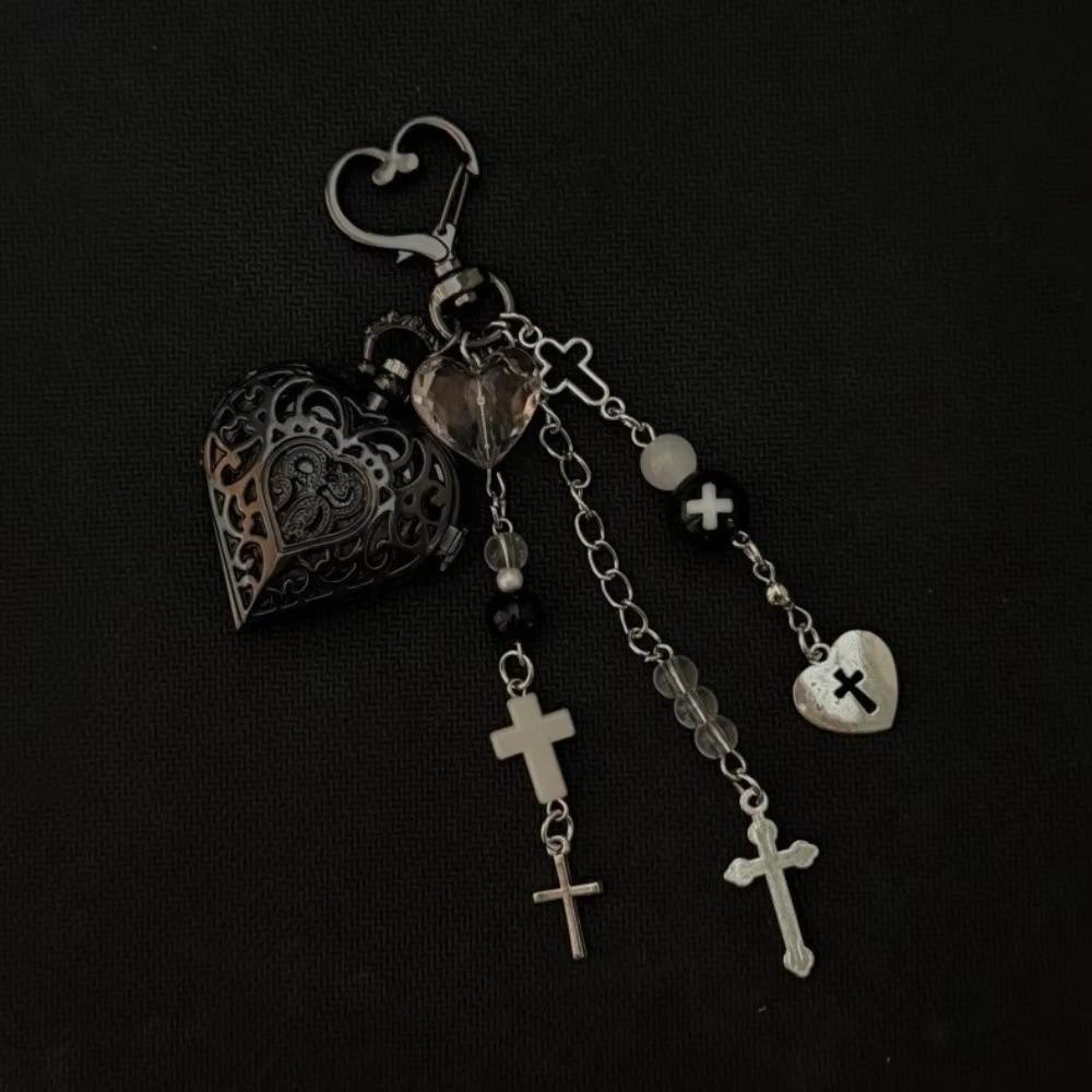 Модный Стиль Полый Сердечный Карманный Часовой Брелок Дизайн Подвеска Украшение Стимпанк Часы Пара