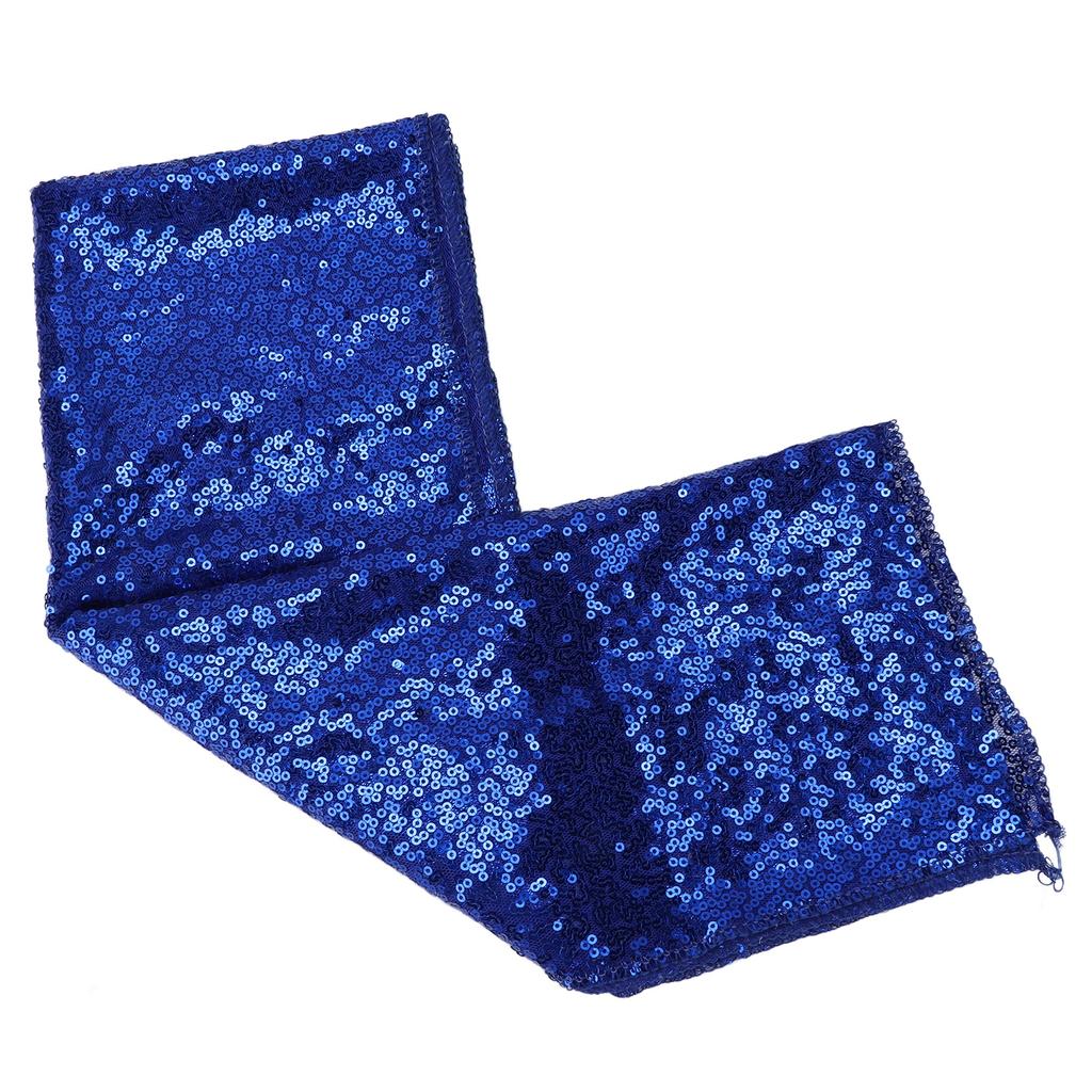 Tablecloth Dark Blue Sequins Christmas Wedding Party Birthday Tablecloth Decoration