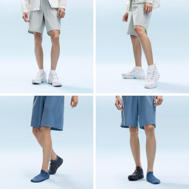 Bananain [Wang Yibo's Choice] 302C Cotton Socks for Men, Thin Mesh Breathable 10A Antibacterial Deodorant Summer Boat Socks 4 Pairs