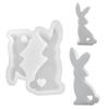 Heart Rabbit Molds Rabbit Silicone Mould Handmade Candle Molds DIY Epoxy Resin Moulds Baking Valentine's Day Decorations