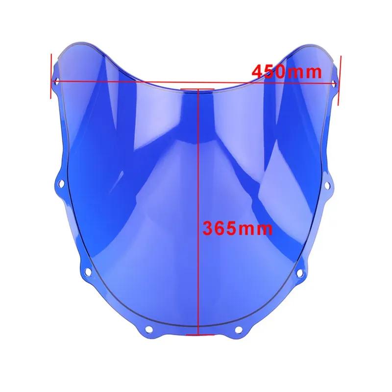 Motorcycle For Kawasaki Ninja ZX7R ZX-7R 1996-2001 2002 2003 Double Bubble Windshield WindScreen Fairing Deflector Accessories