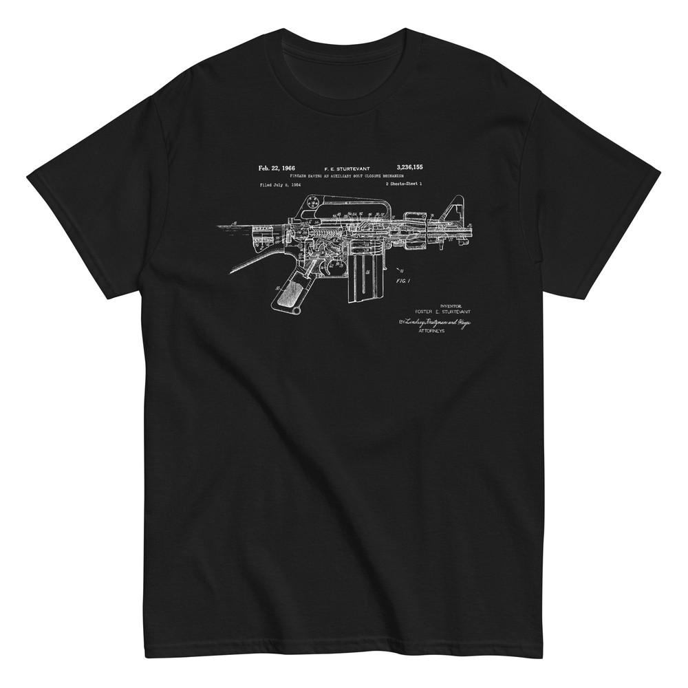 AR15 Assault Rifle M16 Patent Unisex Classic T-Shirt