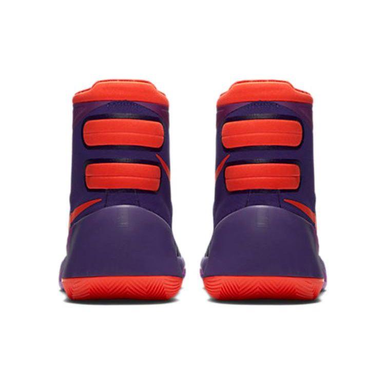 Nike Hyperdunk 2015 Модные Универсальные Амортизирующие Противоскользящие Износостойкие Высокие Баскетбольные Кроссовки Мужские кроссовки Фиолетовый Оранжевый 749562-565