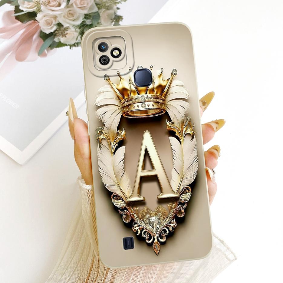 For Infinix Smart HD 2021 Case X612B X612 Cute Crown Letters Cover Shockproof Soft Silicone Case For Infinix Smart HD 2021 Shell