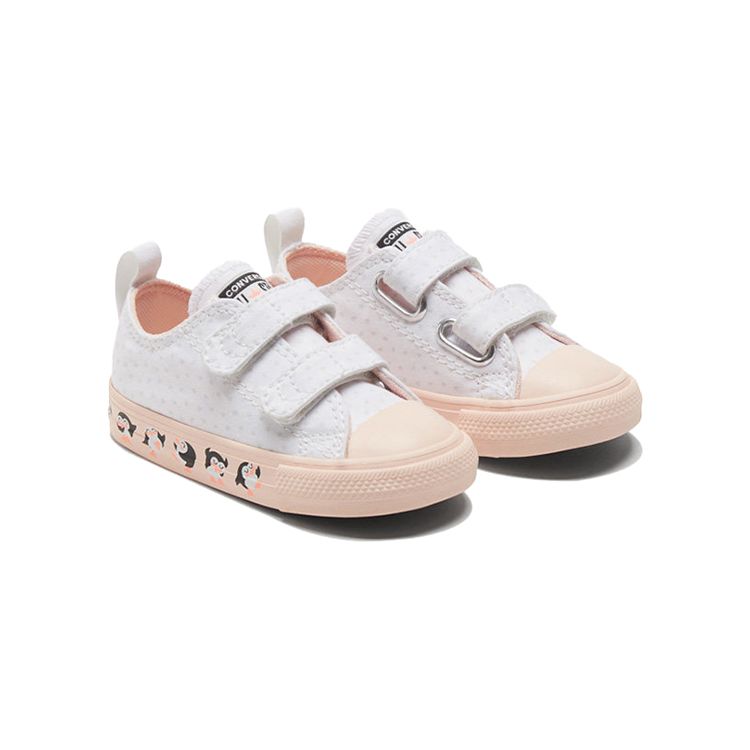 Converse Кеды Chuck Taylor All Star 1V Удобные Низкие Повседневная обувь Детские кроссовки Белые 769292C