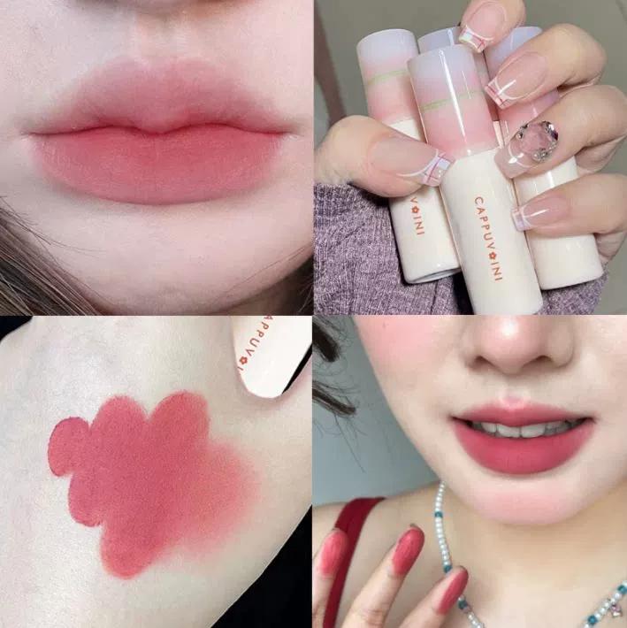 Full of Natural Beauty! Matte Velvet Lip Gloss That Doesn'T Fade, Low Saturation Lipstick, Lip Gloss in Soft Pink for Women