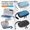 Портативный чехол для хранения жесткого диска с сетчатым карманом на молнии, противоударный ударопрочный органайзер