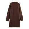European and American style, new women's clothing, foreign style, fashionable, casual style, shoulder sleeves knitted coat