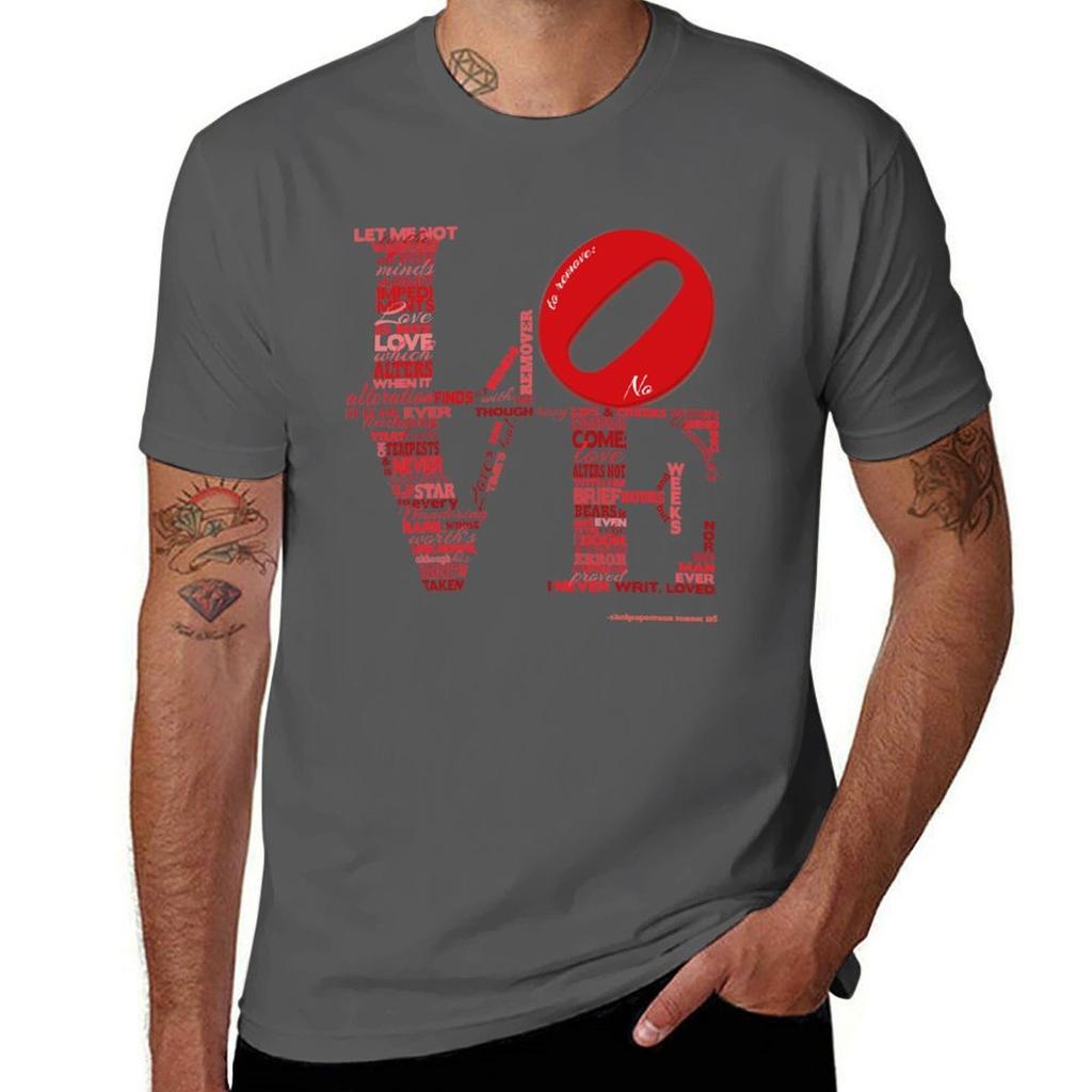 Love is Not Love Shakespeare Sonnet TShirt Sports Basic Short Sleeve TShirt