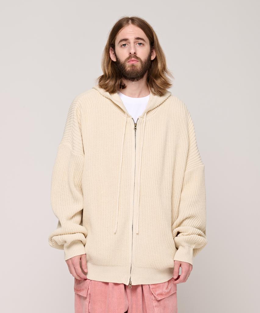 Толстовка с молнией Cargobros Cb Knit (слоновая кость)