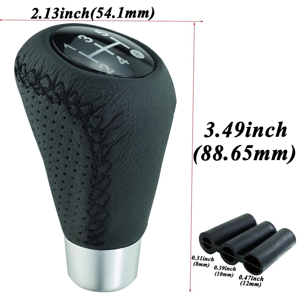 Abfer Ручка переключения передач 5-ступенчатая Ручка рычага переключения передач автомобиля Шифтер Автоматическая Механическая Транспортное средство Универсальные Автомобильные аксессуары Интерьер (черный)