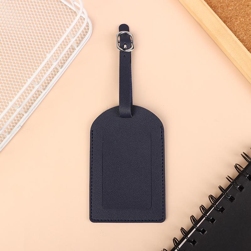 1 шт. Портативная бирка для багажа из искусственной кожи, идентификационная этикетка для чемодана, багажная доска, имя бирки, адрес, держатель для проездного паспорта
