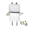 Home Electronic Microwave Oven Magnetron Filament 4 Pin Socket Converter White