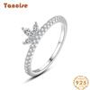 Tancise Classic стерлингового серебра 925 пробы кольцо с цирконом женские ювелирные изделия свадебное обещание вечерние подарок