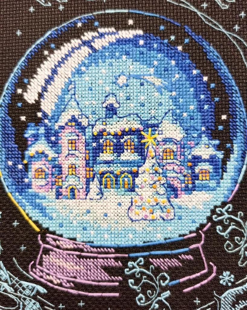 RIOLIS Winter Fairy Tale Christmas Cross Stitch Kit Beginner Advanced Cross Stitch Adult Cross Stitch Counted Stitch Embroidery Kit Christmas - 2151,