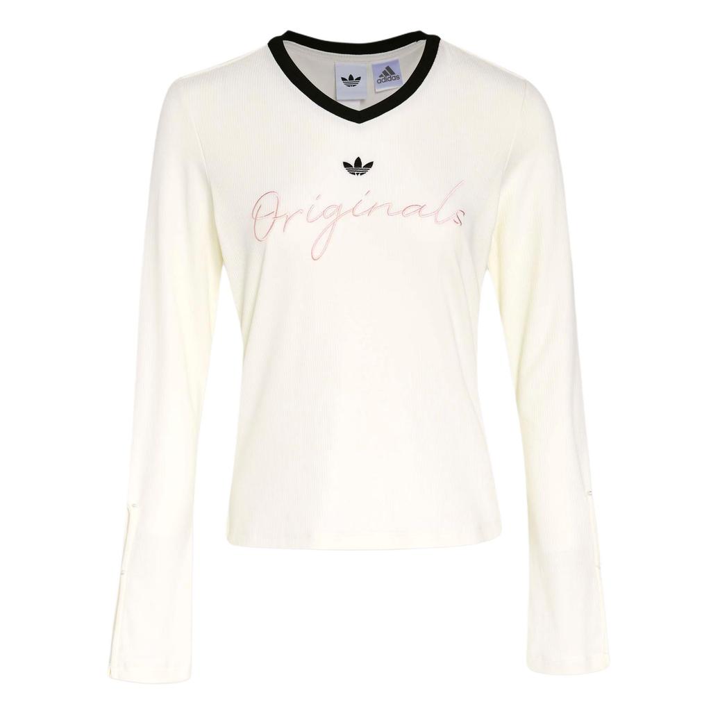 adidas P TEE LS Вязаная футболка с длинным рукавом Белая Женская KS2382
