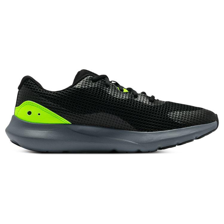 Under Armour Surge 3 Mesh Breathable Low Top Casual Running Shoes Men Sneakers Black 3024883-003