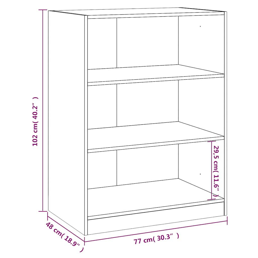 Wardrobe Black 77 x 48 x 102 cm Particleboard