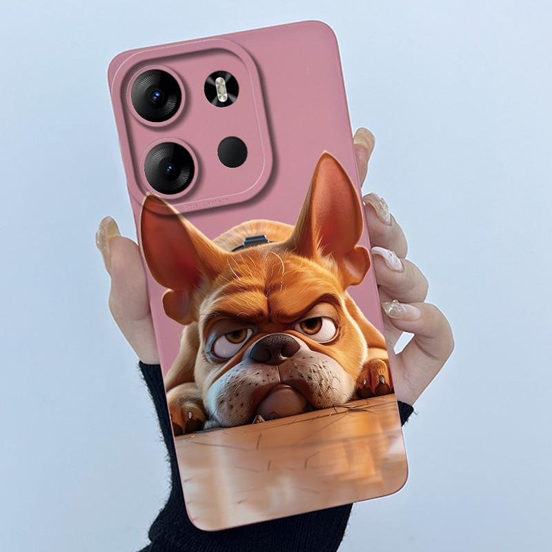Для Tecno Spark Go 2023 Pop 7 Pro BF7 Infinix Smart 7 Plus Smart7 HD Чехол Милый Мультяшный Кот Жидкий Силикон Мягкий ТПУ Задняя Крышка