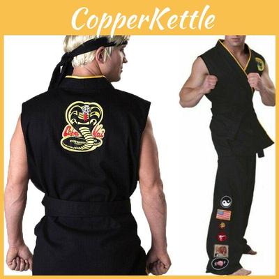 Оригинальные костюмы для косплея Кобра Кай Сага Парень-каратист на Хэллоуин, набор для вечеринки тхэквондо