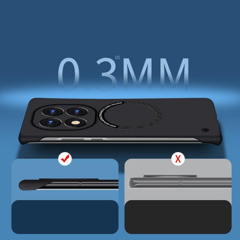 Безрамный тонкий магнитный чехол для телефона Xiaomi Poco F6 Pro X6 Redmi K70E Note 14 Pro 13 однотонный беспроводной зарядный противоударный чехол для MagSafe