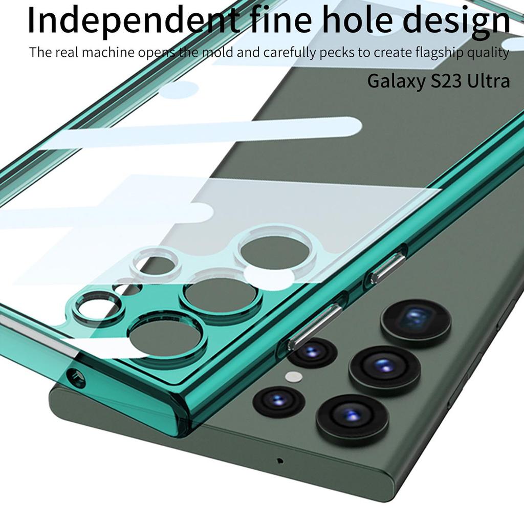 Чехол для Samsung S23 Ultra Anti-Fall с прозрачным корпусом для ПК и задней панелью HD